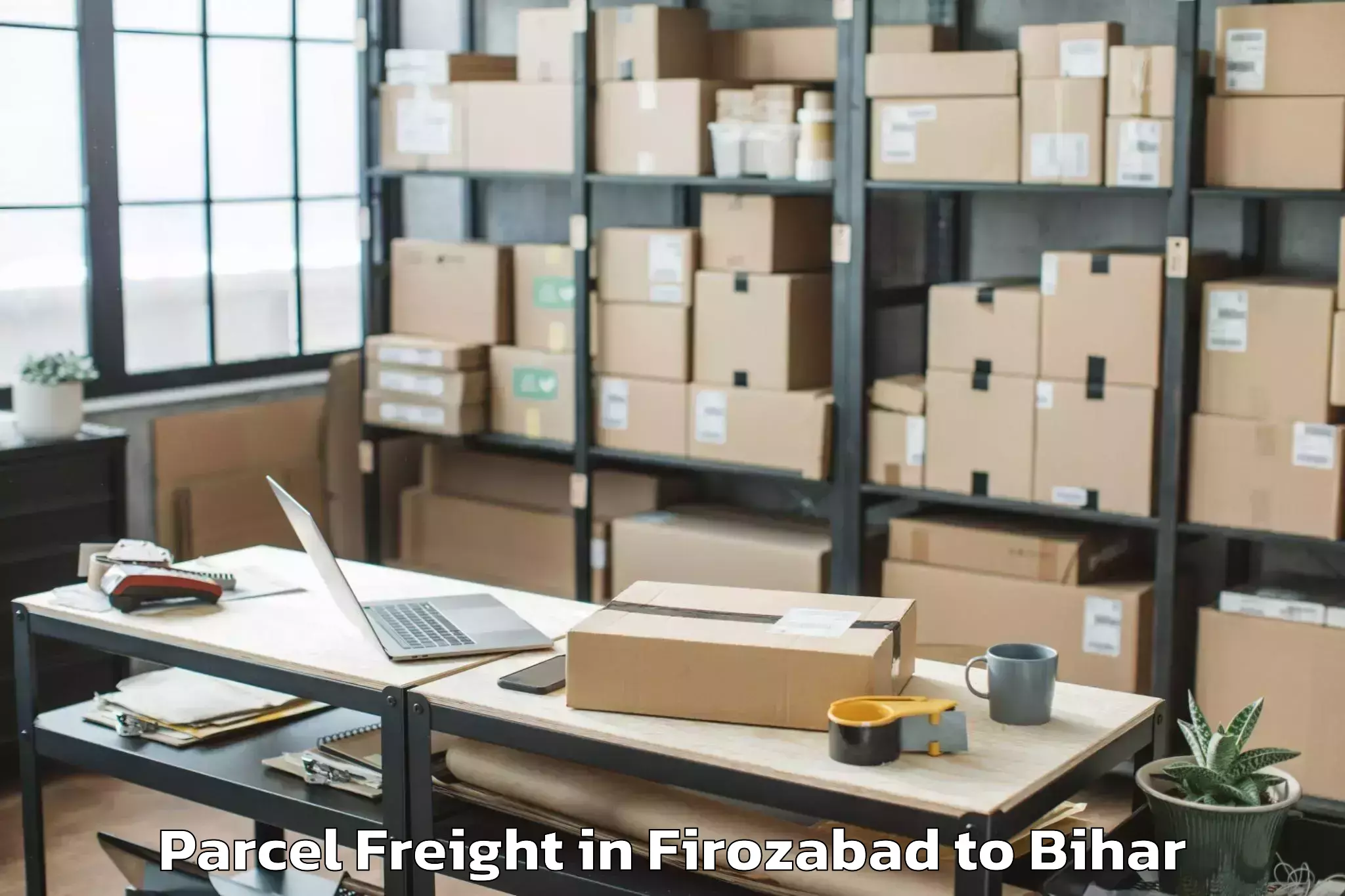 Expert Firozabad to Ladania Parcel Freight